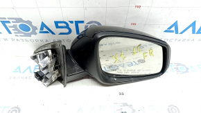 Side mirror right complete BMW X1 F48 16-22 black, 5 pins, turn signal