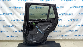 Door assembly rear right BMW X1 F48 16-22 black 668, dented, bump