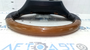 Naked steering wheel Lexus ES300h ES350 13-16 prerest, black leather, light wood scratches, bumps