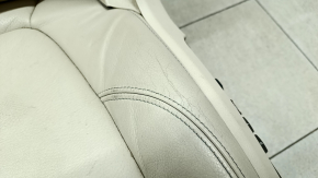 Driver's seat BMW X1 F48 16-22 with airbag, electric, heated, with memory, leather beige Oyster, cracks in the leather