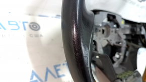 Bare steering wheel Lexus RX350 RX450h 10-12 prerest, brown leather, light wood, cracks, scratches, abrasions