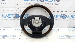 Naked steering wheel Lexus ES300h ES350 13-15 prerest, black leather, dark wood, bumpers