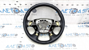 Naked steering wheel Infiniti JX35 QX60 13-14 prerest, leather, black with heating, scratches, bumps, abrasions