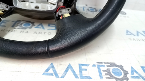 Naked steering wheel Infiniti JX35 QX60 13-14 prerest, leather, black with heating, scratches, bumps, abrasions