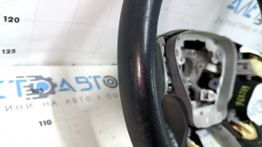 Naked steering wheel Infiniti JX35 QX60 13-14 prerest, leather, black with heating, scratches, bumps, abrasions