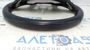 Naked steering wheel Infiniti JX35 QX60 13-14 prerest, leather, black with heating, scratches, bumps, abrasions