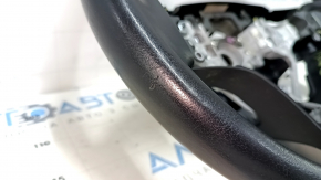 Naked steering wheel Toyota Avalon 13-14 black leather, scratches, bumps, abrasions