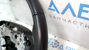 Naked steering wheel Toyota Avalon 13-14 black leather, scratches, bumps, abrasions