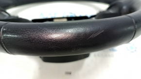 Naked steering wheel Toyota Avalon 13-14 black leather, scratches, bumps, abrasions