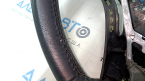 Naked steering wheel Toyota Avalon 13-14 black leather, scratches, bumps, abrasions