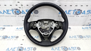Naked steering wheel Toyota Camry v55 15-17 usa black leather, red stitching, no petals, bumps, scratches