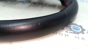 Naked steering wheel Toyota Camry v55 15-17 usa black leather, red stitching, no petals, bumps, scratches