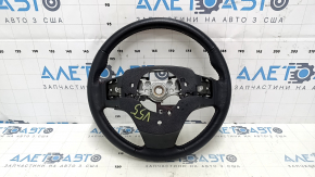 Naked steering wheel Toyota Camry v55 15-17 usa black leather, red stitching, no petals, bumps, scratches