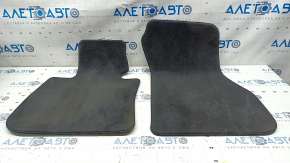 Set of floor mats for BMW X1 F48 16-22 cloth black, dry cleanable