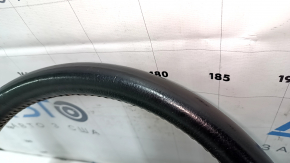 Naked steering wheel Toyota Camry v55 15-17 usa black leather, red stitching, no petals, bumps, scratches, needs cleaning