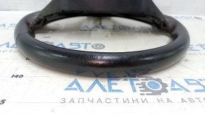 Naked steering wheel Toyota Camry v55 15-17 usa black leather, red stitching, no petals, bumps, scratches, needs cleaning