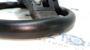 Naked steering wheel Toyota Camry v55 15-17 usa black leather, red stitching, no petals, bumps, scratches, needs cleaning