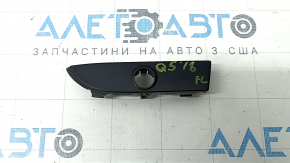 Front bumper plug left Audi Q5 80A 18-20 for parking sensors, S-Line, sand