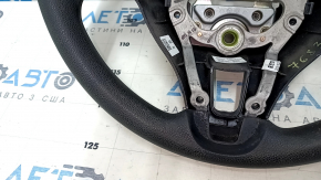 Naked steering wheel Kia Optima 16-18 rubber black, without pads and buttons, for cleaning