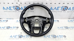 Naked steering wheel Kia Sorento 14-15 rest black leather, without overlays and buttons, scratches