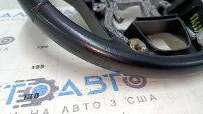 Naked steering wheel Kia Sorento 14-15 rest black leather, without overlays and buttons, scratches