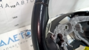 Naked steering wheel Kia Sorento 14-15 rest black leather, without overlays and buttons, scratches