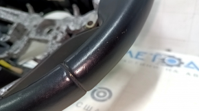 Naked steering wheel Kia Sorento 14-15 rest black leather, without overlays and buttons, scratches