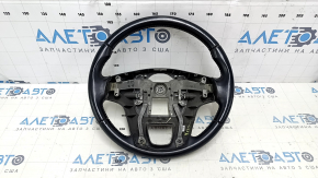 Bare steering wheel Kia Sorento 14-15 rest, black rubber, without pads and buttons, scratches, abrasions