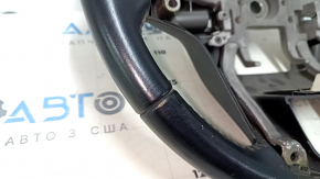 Bare steering wheel Kia Sorento 14-15 rest, black rubber, without pads and buttons, scratches, abrasions