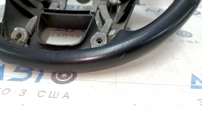 Bare steering wheel Kia Sorento 14-15 rest, black rubber, without pads and buttons, scratches, abrasions
