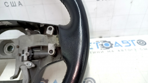Bare steering wheel Kia Sorento 14-15 rest, black rubber, without pads and buttons, scratches, abrasions