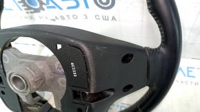 Bare steering wheel Kia Sorento 14-15 rest, black rubber, without pads and buttons, scratches, abrasions