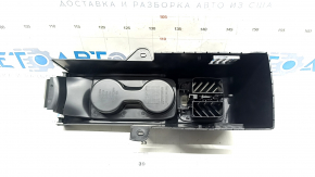 Rear console assembly BMW X5 F15 14-18 3 row, with deflectors, cup holders, scratches