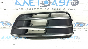 Front bumper grille left Audi Q5 80A 18-20 without radar with chrome, S-Line, sand