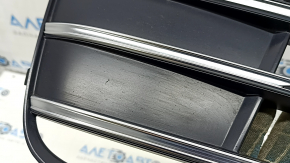Front bumper grille left Audi Q5 80A 18-20 without radar with chrome, S-Line, sand
