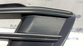 Front bumper grille left Audi Q5 80A 18-20 without radar with chrome, S-Line, sand
