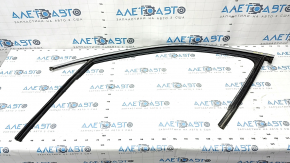 Upper door molding front left Audi Q5 80A 18-24 chrome, with glass seal