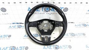Naked steering wheel VW CC 08-17 black leather, scratches, scuffs, bumps