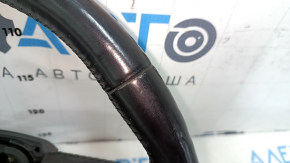 Bare steering wheel Audi A4 B8 13-12 leather black, no buttons, 4 spokes, scratches, abrasions, bumps, dry cleaning