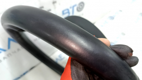 Bare steering wheel Audi A4 B8 13-12 leather black, no buttons, 4 spokes, scratches, abrasions, bumps, dry cleaning
