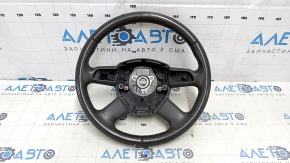 Bare steering wheel Audi Q5 8R 09-13 leather, gray, without buttons, 4 spokes, scratches