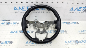 Naked steering wheel Hyundai Santa FE Sport 13-16 pre-rest, rubber, black, without buttons and pads, worn