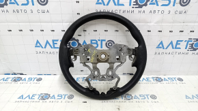 Naked steering wheel Hyundai Santa FE Sport 13-16 pre-rest, rubber, black, without buttons and pads, worn
