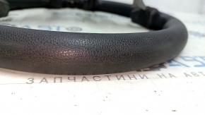 Naked steering wheel Hyundai Santa FE Sport 13-16 pre-rest, rubber, black, without buttons and pads, worn