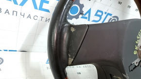 Bare steering wheel Lexus RX350 RX450h 10-12 pre-rest, brown leather with dark wood, worn leather, crack on the pad