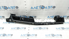 Air duct deflector with overlay central and right for monitor 8.25-20 Audi Q5 80A 18-20 black with chrome, with backlight