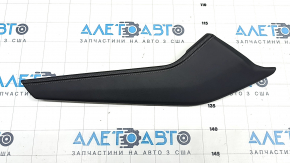 Center console trim side upper right Audi Q5 80A 18-24 leather black with gray stitching