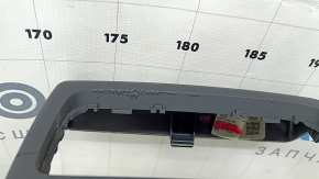Rear center console trim Audi Q5 80A 18-24 black, 2 parts, scratch, coating swelled