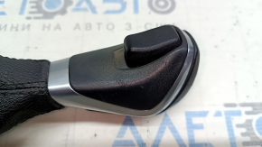 Gear knob BMW X1 F48 16-19 leather black, worn, scratches