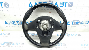 Bare steering wheel BMW X1 F48 16-22 leather black with heating, scratches, abrasions, needs cleaning